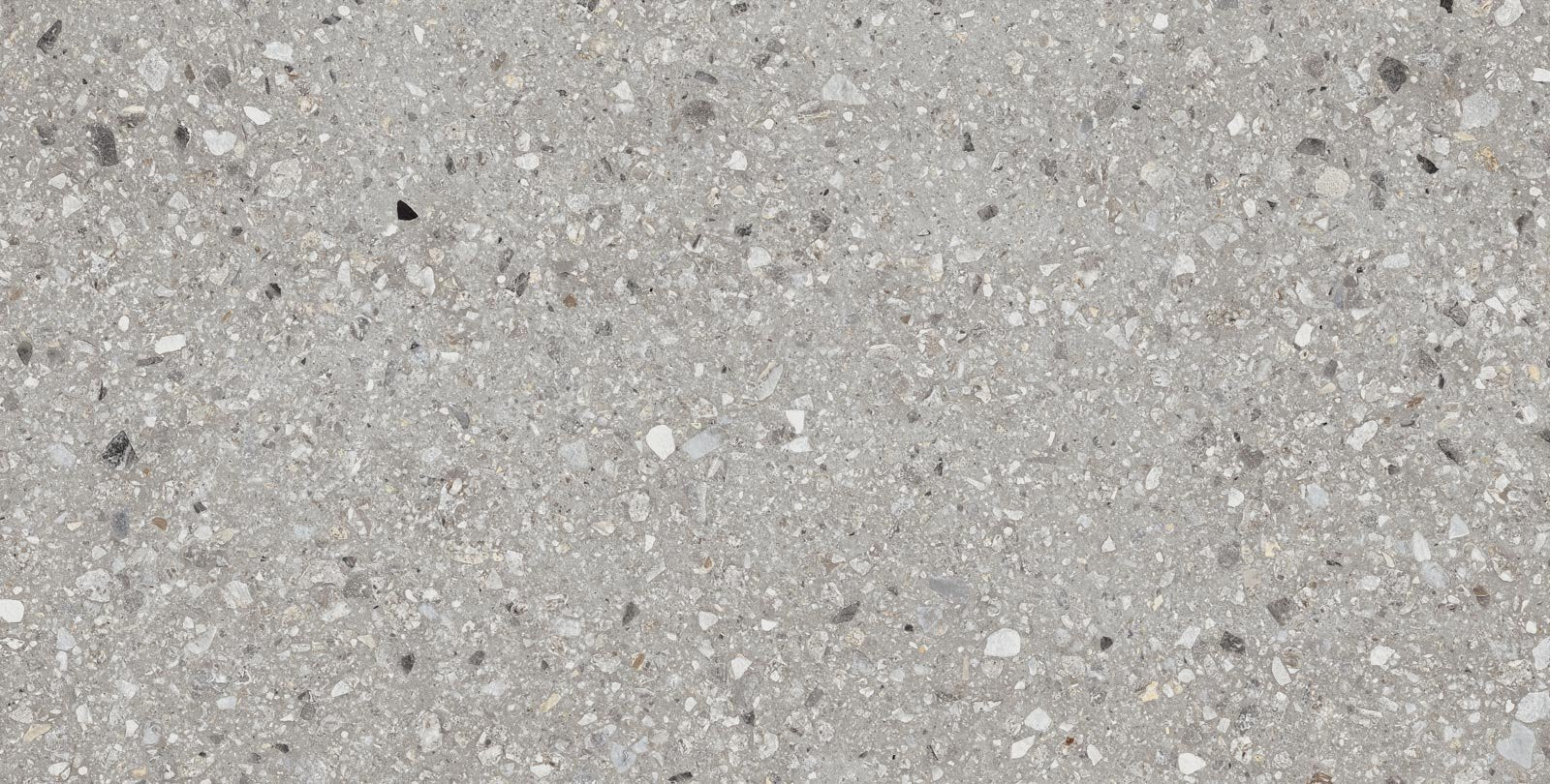 Pavimento e rivestimento 75x150 in gres porcellanato 9,5 mm Gray in rettificato, superficie e texture ravvicinata del gres