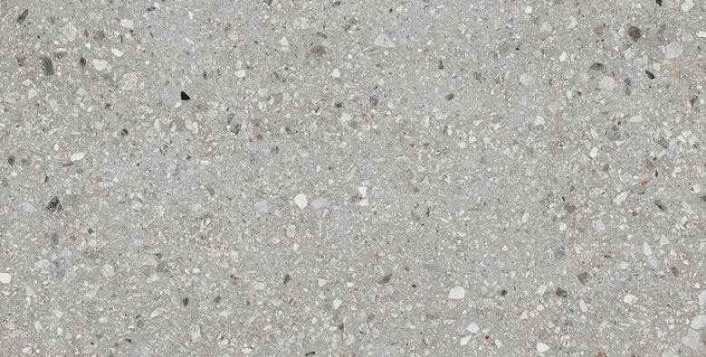 Pavimento e rivestimento 75x150 in gres porcellanato 9,5 mm Gray in rettificato, superficie e texture ravvicinata del gres