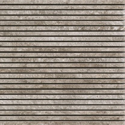 Pavimento e rivestimento mosaico 30x30 in gres porcellanato Gray in strutturato, superficie e texture ravvicinata del gres