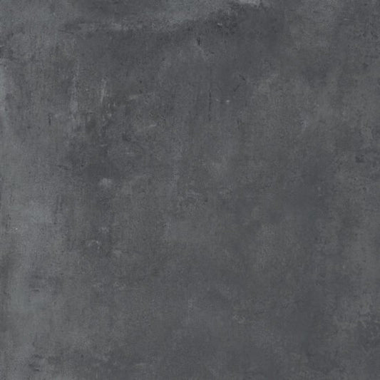 Pavimento rivestimento 100x100 in gres porcellanato 8,5mm R9 rettificato antiabrasione dark grey Ragno Clayton