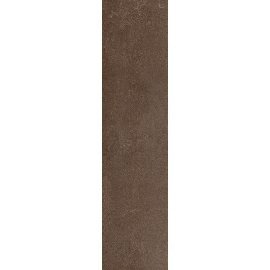 Pavimento rivestimento 20x80 effetto cemento in gres porcellanato 9 mm moka naturale Industrial 738935 Florim