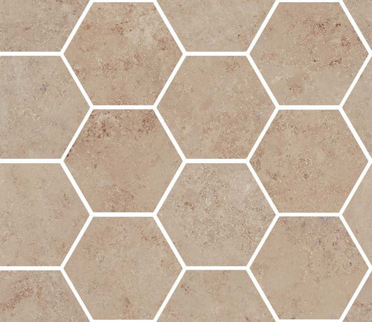 Pavimento rivestimento 300x345 mm esagonale Effetto Pietra In Gres Porcellanato Jura Stone Lucido Ceramica Sant Agostino Unionstone Maxi Class CSAMCJSK34