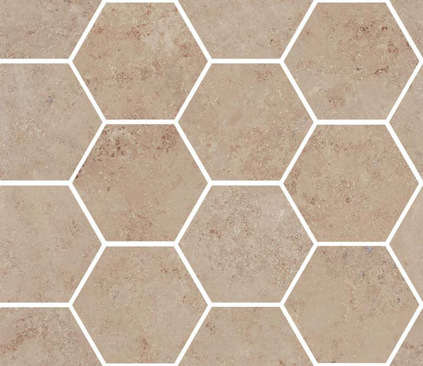 Pavimento rivestimento 300x345 mm esagonale Effetto Pietra In Gres Porcellanato Jura Stone Lucido Ceramica Sant Agostino Unionstone Maxi Class CSAMCJSK34
