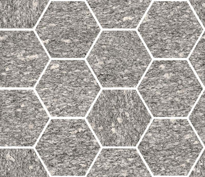 Pavimento rivestimento 300x345 mm esagonale Effetto Pietra In Gres Porcellanato London Grey Lucido Ceramica Sant Agostino Unionstone Maxi Class CSAMCLGK34