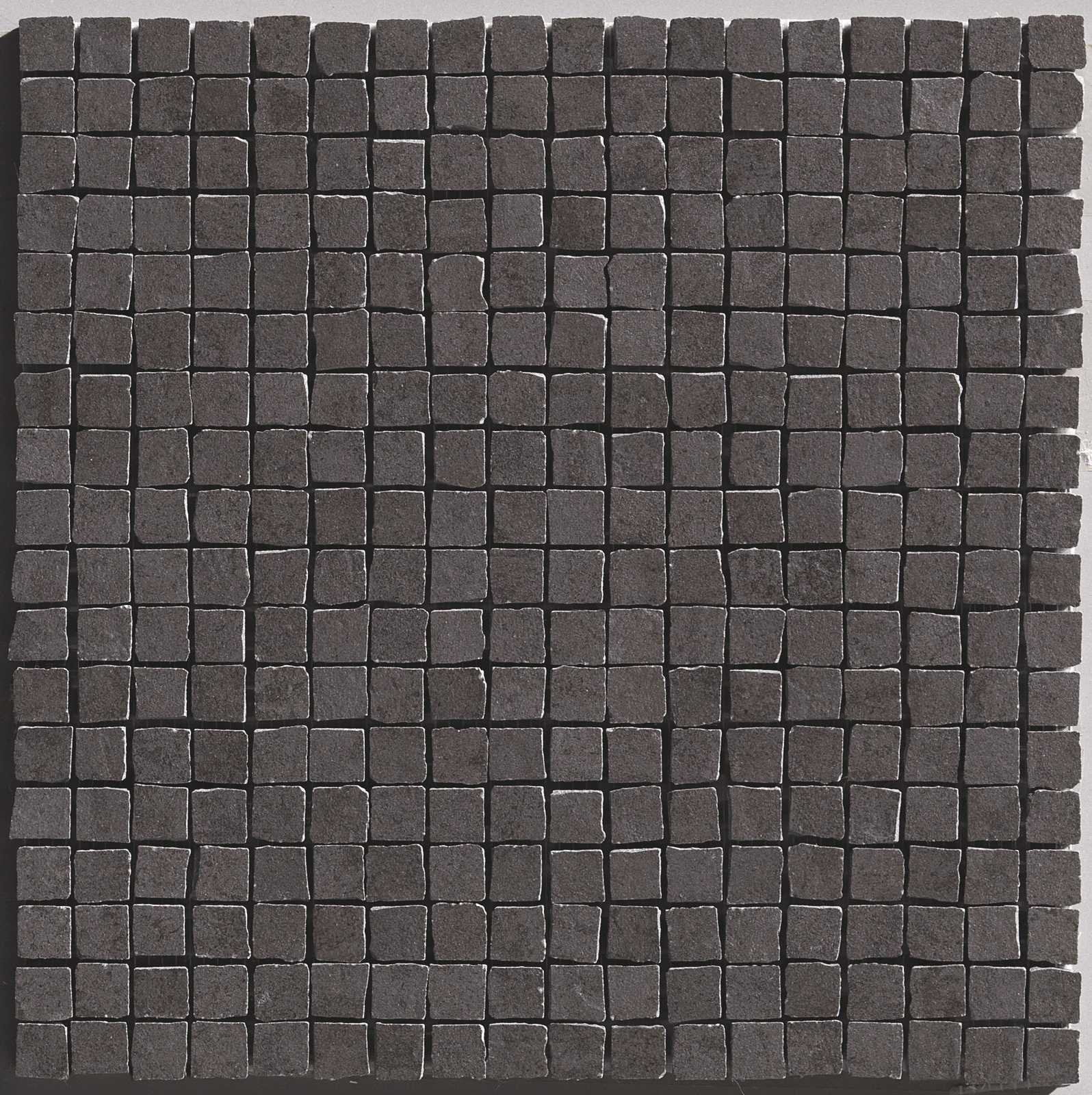 Pavimento Rivestimento 30x30 fango mosaico effetto cemento in porcellana, superficie e texture ravvicinata del gres