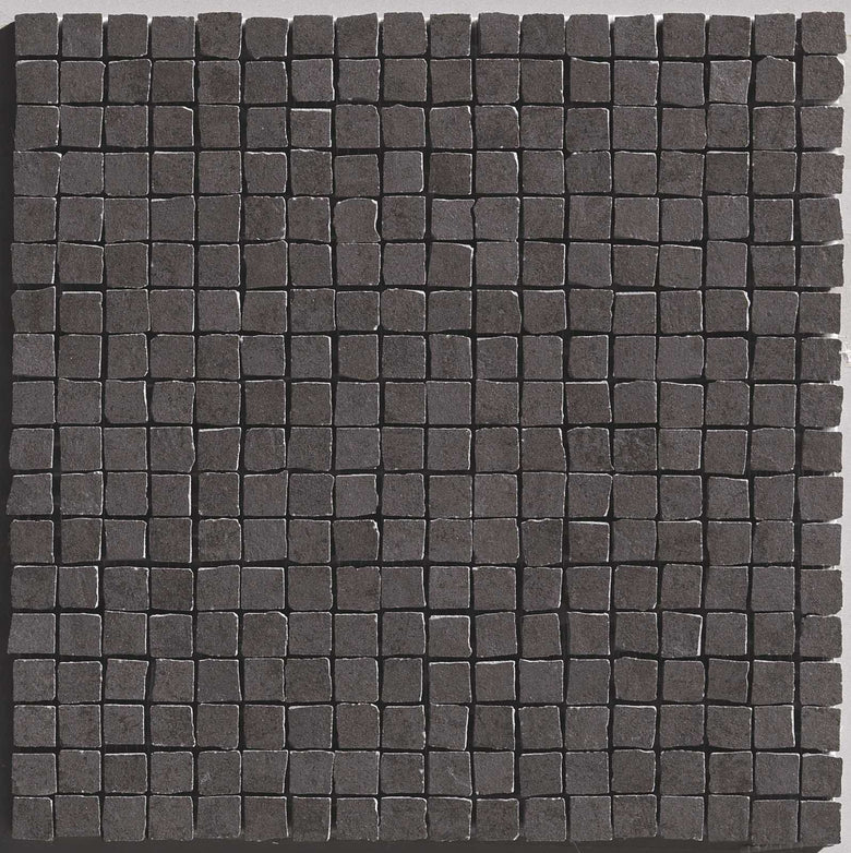Pavimento Rivestimento 30x30 fango mosaico effetto cemento in porcellana, superficie e texture ravvicinata del gres