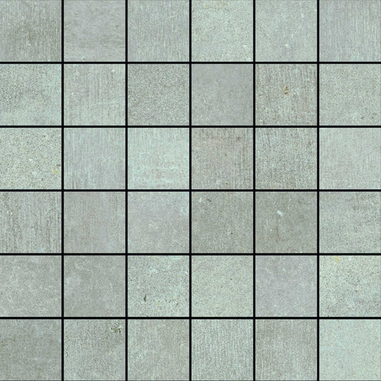 Pavimento rivestimento 30x30 Mosaico acciaio in gres fine porcellanato 9,5 mm Ragno Boom 00R13V04