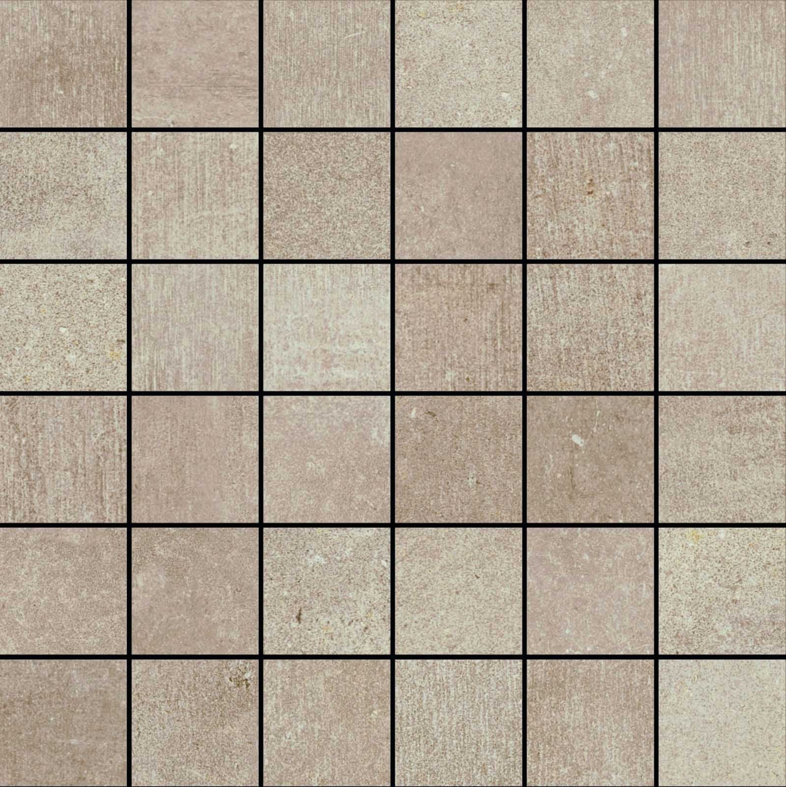Pavimento rivestimento 30x30 Mosaico sabbia in gres fine in porcellana, superficie e texture ravvicinata del gres