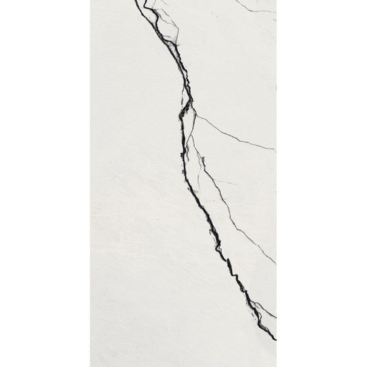 Pavimento rivestimento 30x60 effetto marmo 9 mm in gres porcellanato rettificato breach naturale B&W 766587 Florim