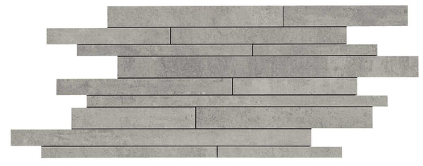 Pavimento rivestimento 30x60 mosaico grigio 9,5 mm in gres fine porcellanato Ragno Concept 00R2HQ04