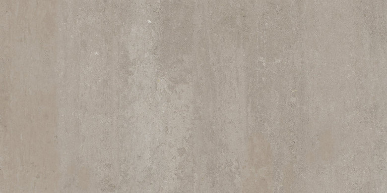 Pavimento rivestimento 37,5x75 greige effetto cemento 9,5 in porcellana, superficie e texture ravvicinata del gres