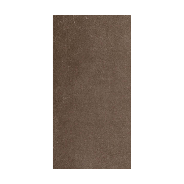 Pavimento Rivestimento 40x80 effetto cemento 9 mm moka in naturale, superficie e texture ravvicinata del gres - Florim...