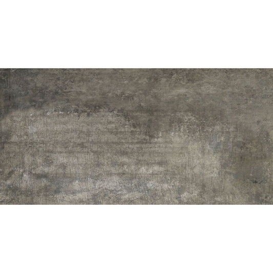 Pavimento rivestimento 40x80 rettificato 9 mm strutturaro in gres porcellanato gris Materies 755738 Rex Ceramiche