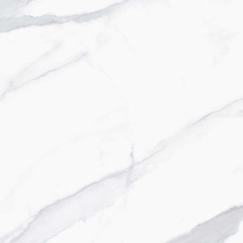 Pavimento Rivestimento 45x45 Cm Effetto Marmo Statuario, dettaglio ravvicinato della finitura e delle fughe