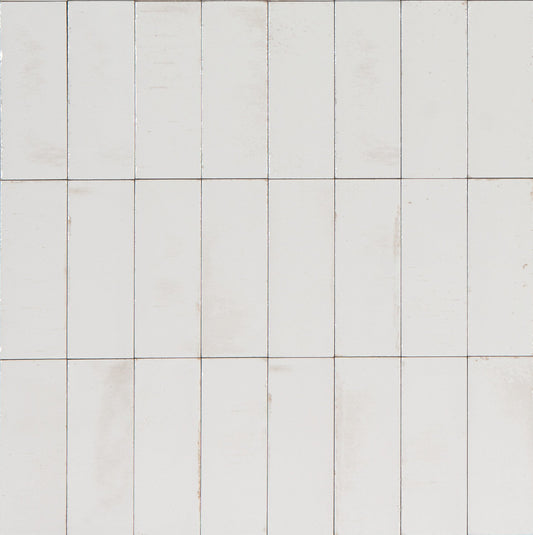 Pavimento Rivestimento 5x15 In Gres Porcellanato Bianco Glossy Ceramiche Ragno Gleeze 00R8HM00