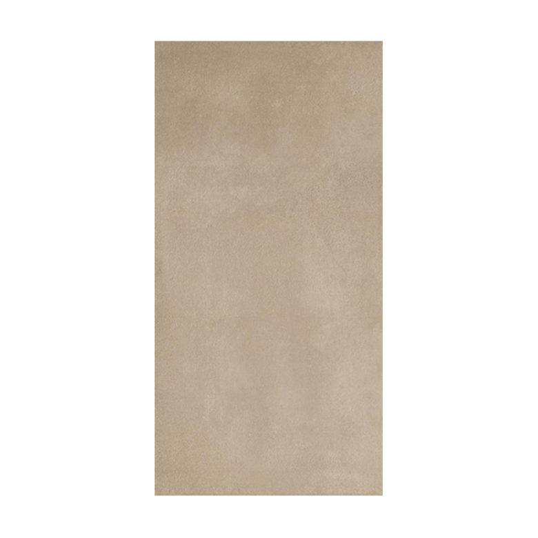 Pavimento Rivestimento 60x120 effetto cemento 9 mm taupe in naturale, superficie e texture ravvicinata del gres - Florim...