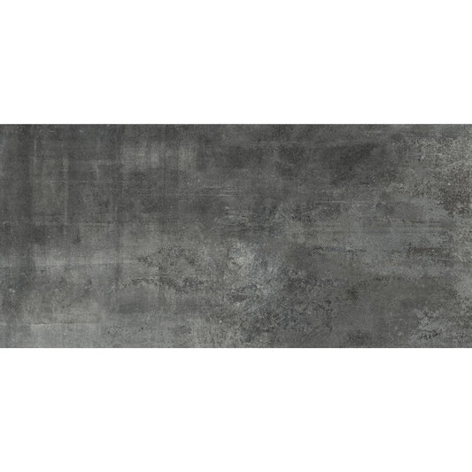 Pavimento rivestimento 60x120 effetto cemento in gres porcellanato 9 mm raw coal naturale Rawtech 752197 Florim
