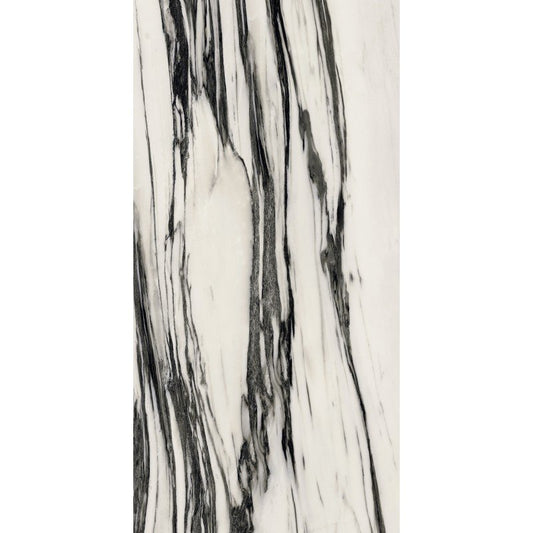 Pavimento rivestimento 60x120 effetto marmo 9 mm in gres porcellanato rettificato fall naturale B&W 766408 Florim