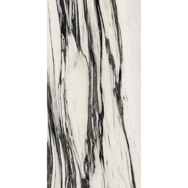 Pavimento rivestimento 60x120 effetto marmo 9 mm in gres porcellanato rettificato fall naturale B&W 766408 Florim