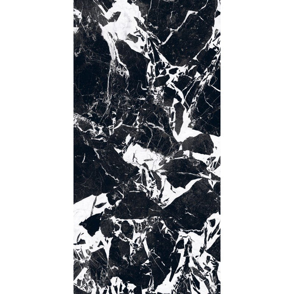 Pavimento rivestimento 60x120 effetto marmo 9 mm in gres porcellanato rettificato fragment naturale B&W 766399 Florim