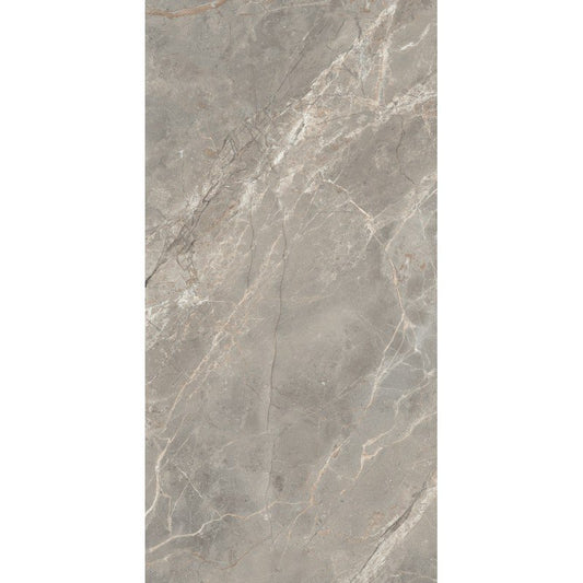 Pavimento rivestimento 60x120 effetto marmo rettificato 6 mm etoile gris glossy Les Bijoux 761774 Rex Ceramiche