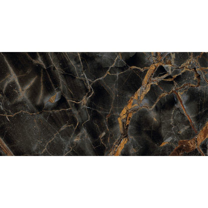 Pavimento rivestimento 60x120 effetto marmo rettificato 7 mm in gres fine porcellanato caravaggio gold levigato Rhapsody 0117424 Naxos
