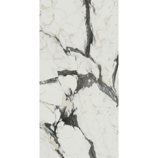 Pavimento rivestimento 60x120 effetto marmo rettificato 9 mm calacatta altissimo blanc glossy Les Bijoux 766330 Rex Ceramiche