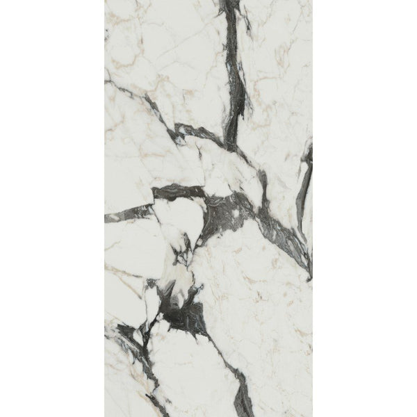 Pavimento rivestimento 60x120 effetto marmo rettificato 9 mm calacatta altissimo blanc glossy Les Bijoux 766330 Rex Ceramiche