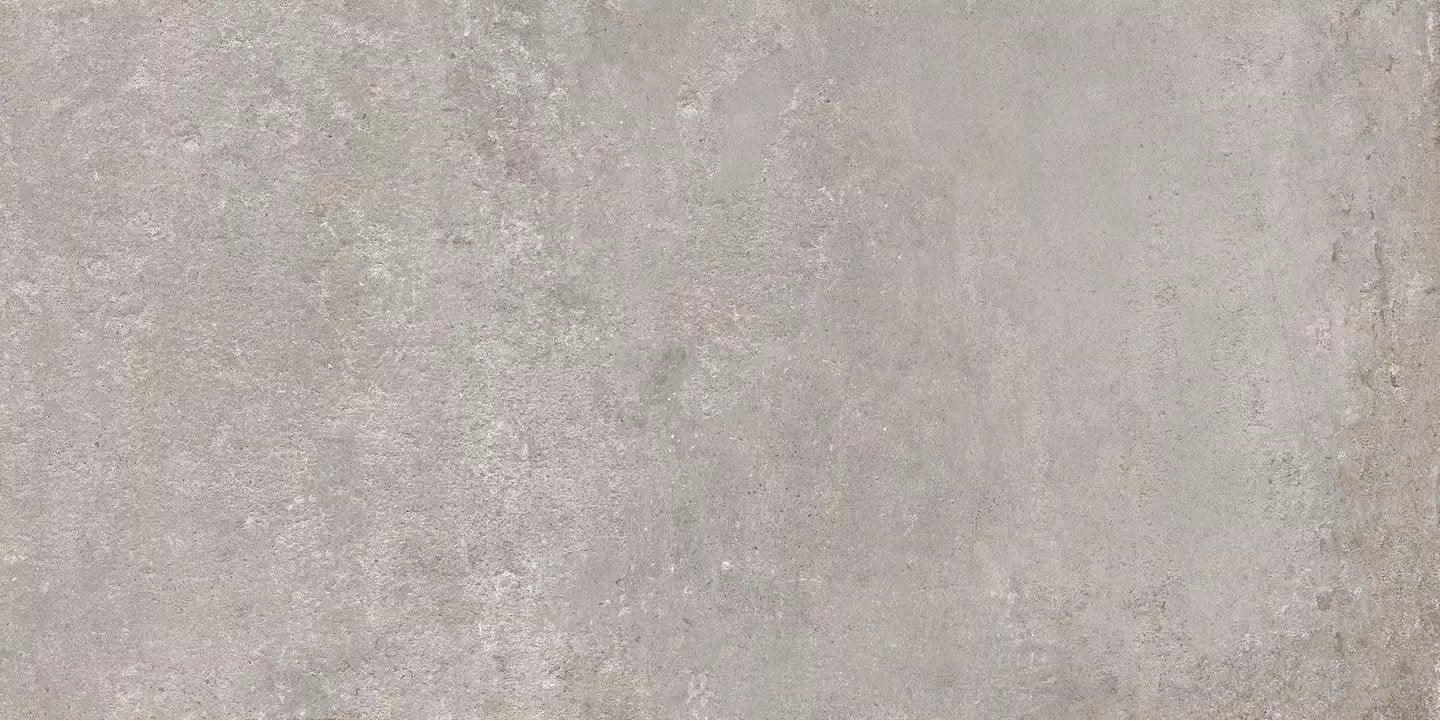 Pavimento rivestimento 60x120 comfort effetto cemento 9mm in gres porcellanato, superficie e texture ravvicinata del gres