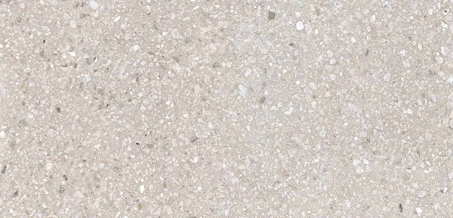 Pavimento rivestimento 120x240 effetto marmo comfort 6mm V3 Sugar Comport posata in ambiente arredato, dettaglio della...
