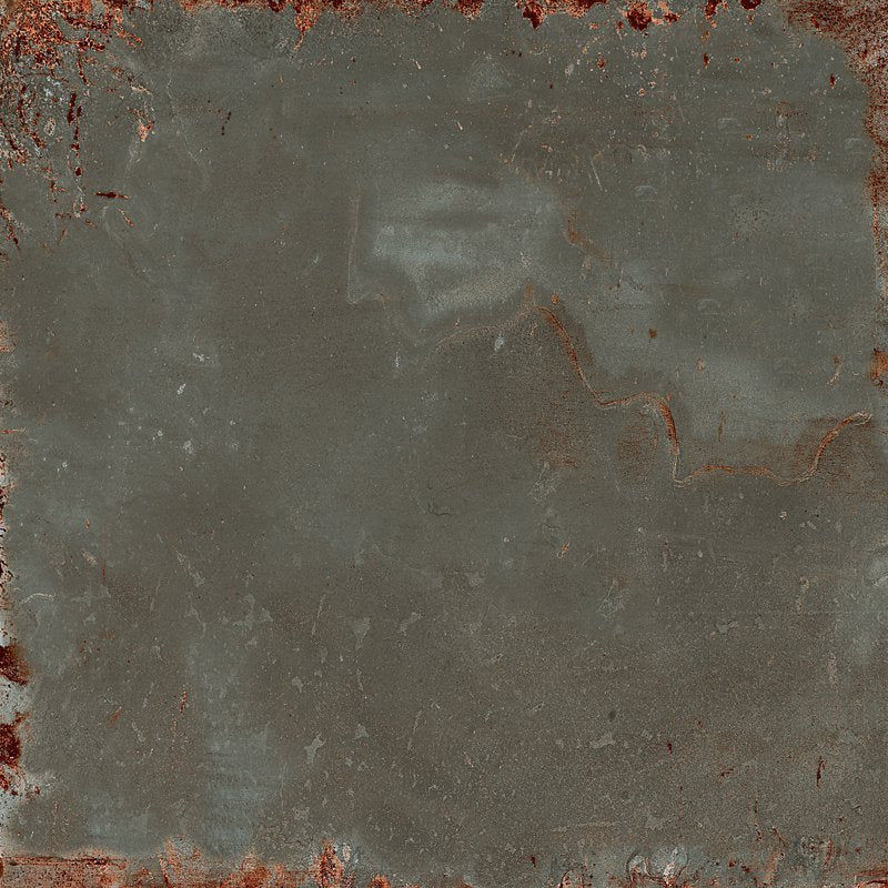 Pavimento Rivestimento 60x60 Cm Effetto Metallo In Gres Porcellanato Iron Ceramica Sant Agostino Oxidart CSAOXIRO60