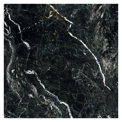 Pavimento rivestimento 60x60 effetto marmo rettificato 7 mm in gres fine porcellanato dark wave levigato Rhapsody 0117463 Naxos