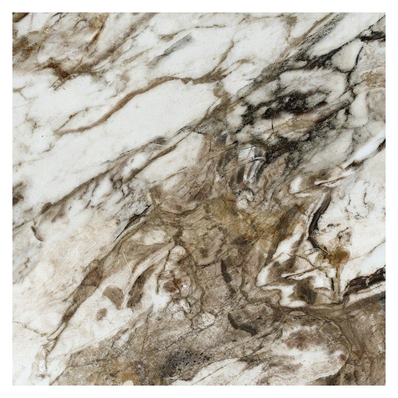 Pavimento rivestimento 60x60 effetto marmo rettificato 7 mm in porcellana e levigato, superficie e texture ravvicinata...
