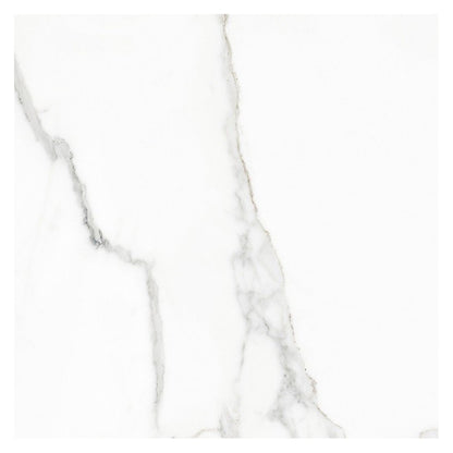 Pavimento rivestimento 60x60 effetto marmo rettificato 7 mm in gres fine porcellanato white beauty naturale Rhapsody 0120359 Naxos
