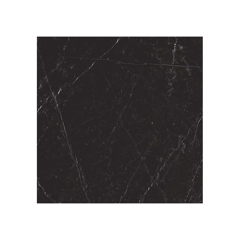 Pavimento rivestimento 60x60 in gres porcellanato 9 mm Nero Marquinia, superficie e texture ravvicinata del gres