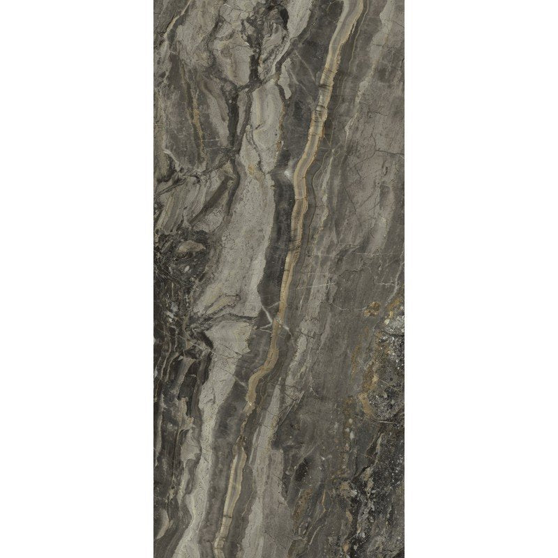 Pavimento rivestimento 80x180 effetto marmo rettificato 9 Arabescato Glossy in gres porcellanato, superficie e texture...