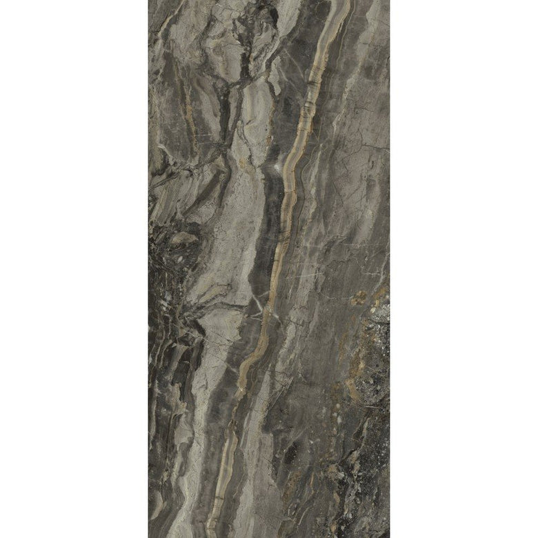 Pavimento rivestimento 80x180 effetto marmo rettificato 9 Arabescato Glossy in gres porcellanato, superficie e texture...