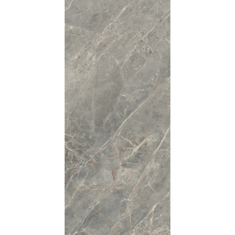 Pavimento rivestimento 80x180 effetto marmo rettificato Gray in gres porcellanato, superficie e texture ravvicinata del gres