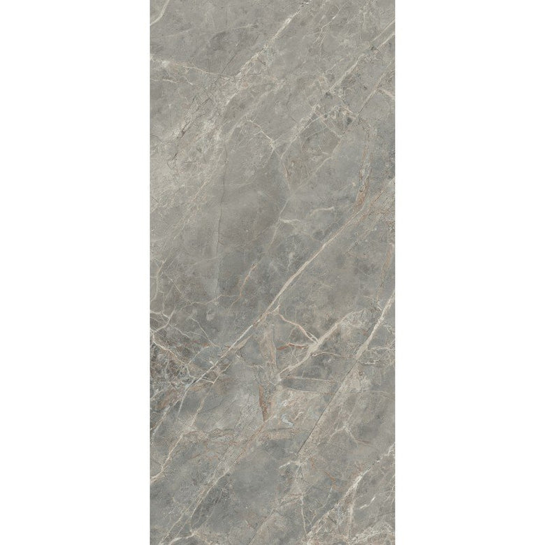 Pavimento rivestimento 80x180 effetto marmo rettificato Gray in gres porcellanato, superficie e texture ravvicinata del gres