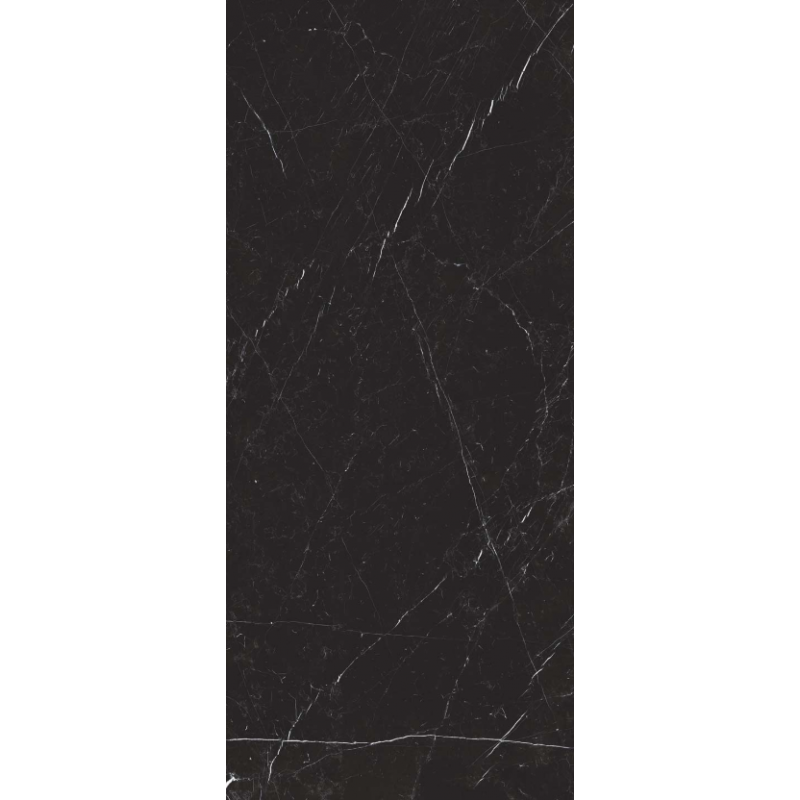Pavimento rivestimento 80x180 in gres porcellanato 9 mm Nero Marquinia, superficie e texture ravvicinata del gres