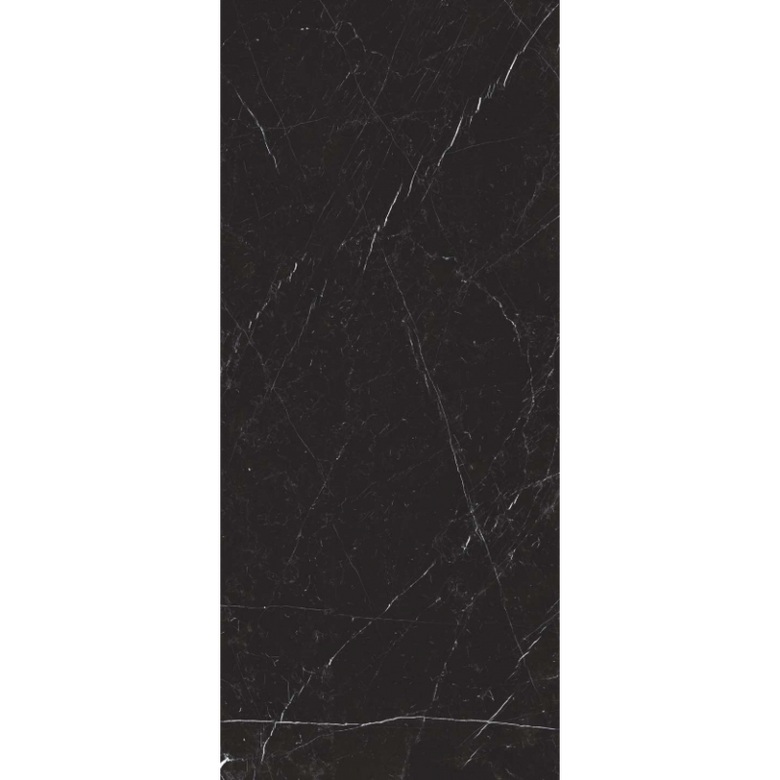 Pavimento rivestimento 80x180 in gres porcellanato 9 mm Nero Marquinia, superficie e texture ravvicinata del gres