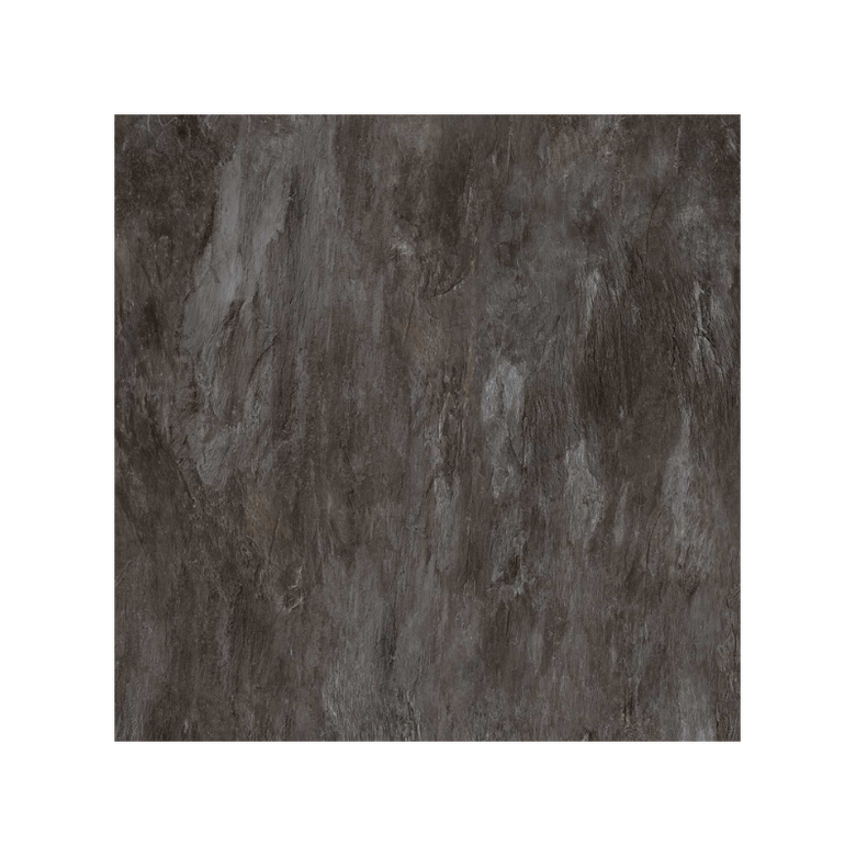 Pavimento rivestimento 80x80 in gres porcellanato 6 mm Nero Opaco in rettificato, superficie e texture ravvicinata del gres