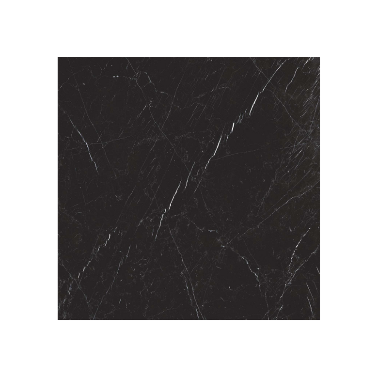 Pavimento rivestimento 80x80 in gres porcellanato 9 mm Nero Marquinia, superficie e texture ravvicinata del gres