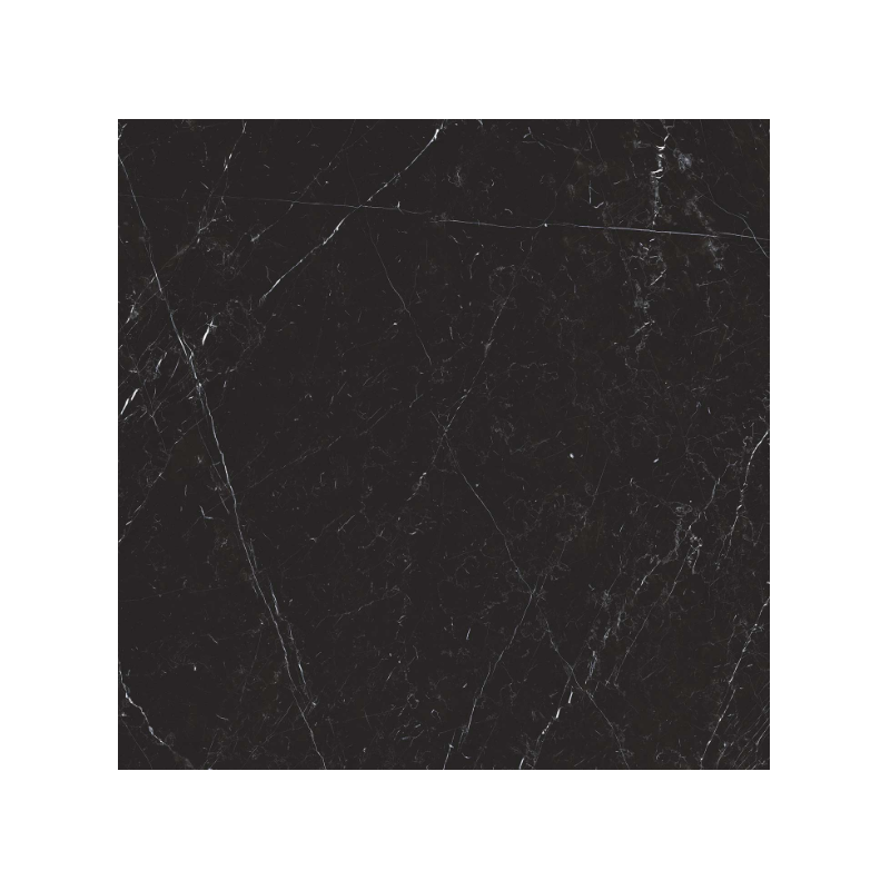 Pavimento rivestimento 80x80 in gres porcellanato 9 mm Nero Marquinia, superficie e texture ravvicinata del gres