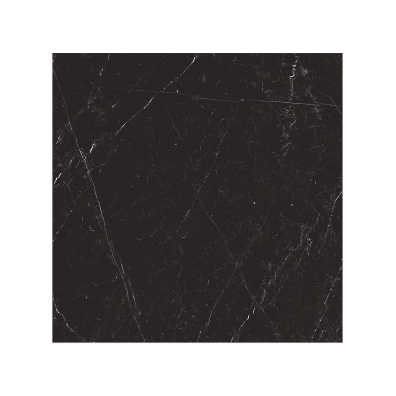 Pavimento rivestimento 80x80 in gres porcellanato 9 mm Nero Marquinia, superficie e texture ravvicinata del gres