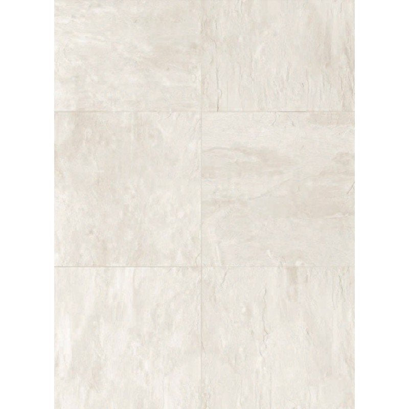 Pavimento 80x80 in gres porcellanato 9 mm rettificato blanc, superficie e texture ravvicinata del gres
