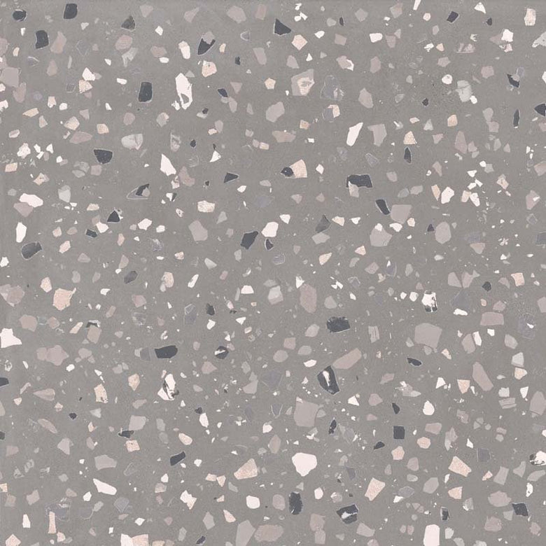 Pavimento rivestimento 90x90 in gres Grey Ceramica Sant in gres porcellanato, superficie e texture ravvicinata del gres