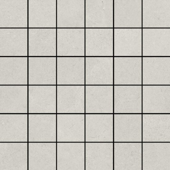 Pavimento Rivestimento a mosaico 30x30 effetto pietra in 00 Bianco in pietra naturale, superficie e texture ravvicinata...