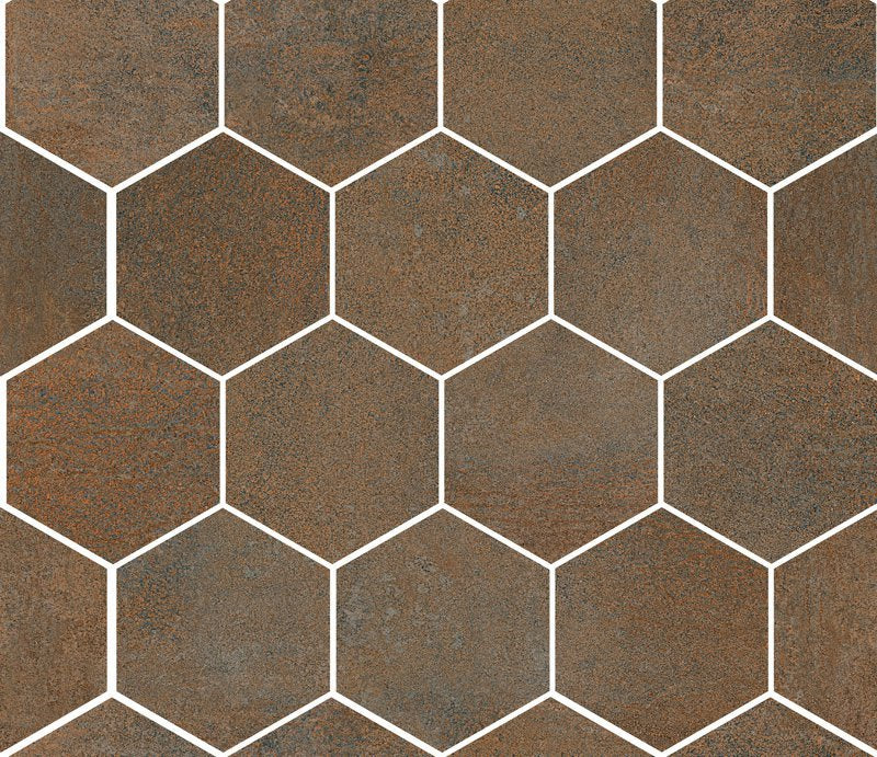 Pavimento rivestimento Esagonale 26x30 Cm Effetto Metallo in gres porcellanato e ceramica, superficie e texture...