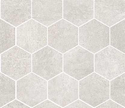 Pavimento rivestimento Esagonale 26x30 Cm Effetto Metallo In Gres Porcellanto Silver Ceramica Sant Agostino Hexagon Oxidart CSAHOXSI26